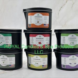 Set 7 scents of Lotion Massage Candles
